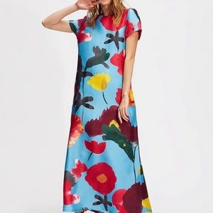 La double j medium silk dress
